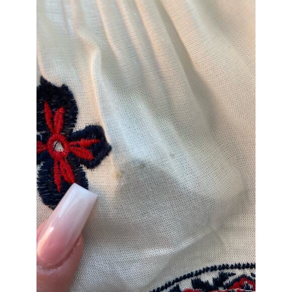 RAGA Jumpsuit Off White With embroidered Design Sz L - Picture 5 of 11